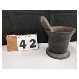 Cast Iron Mortar & Pestle