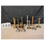 Group of Assorted Candlesticks