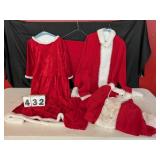 1 Mrs. Claus & 2 Santa Outfits