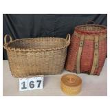 Trapper Basket & 2 Other Baskets