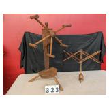 Wooden Umbrella Yarn Swift & Yarn Winder