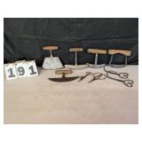 Primitive Dough Cutters/Food Cutters, Hooks, etc.