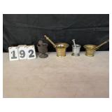 Brass, Cast Iron, & Aluminum Mortar & Pestles