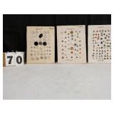 3 Glass Button Displays