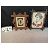 The Village Beauty Oil on Wood Panel & Other Piece