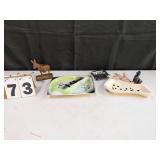 4 Assorted Ash Trays