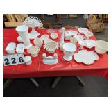 Group of Assorted Milk Glass & Other