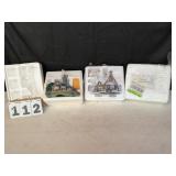 2 Hawthorne Village Light Up Holiday Houses