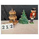 Ceramic Christmas Tree (DAMAGED) & More