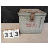 Town of Penfield Galvanized Ballot Box