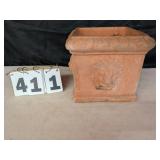Clay Lion Themed Planter