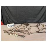 Primitive Utensils, Hay & Ice Hooks, Strainers