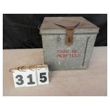 Town of Penfield Galvanized Ballot Box