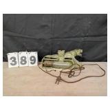 Mid Century Modern Green Panther TV Lamp Light