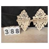 2 Cast Iron Decorative Shelves