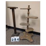 2 Wooden Plant Stands