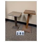2 Wooden Plant Stands