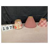 3 Assorted Lamp Shades