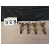 Cast Iron Figurines w/ Mounting Holes