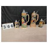 Japan Music Box Stein, German & Other Steins