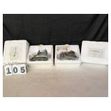 2 Hawthorne Village Light Up Holiday Houses