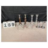 4 Pair of Assorted Candlesticks