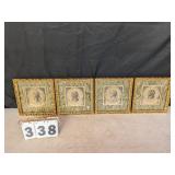 4 Framed Roman Leaders