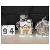 2 Hawthorne Village Light Up Holiday Houses