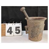Cast Iron Mortar & Pestle