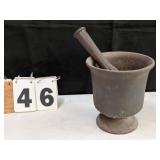 Cast Iron Mortar & Pestle