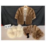 Bernard Held Short Sleeve Coat & 2 Other Stoles