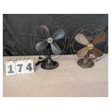 Two Delco Electric Fans