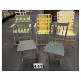 Aluminum Folding Webbed Lawn Chairs