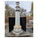 72" Tall Concrete Lighthouse Statue