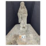 Concrete Native American Saint Statue