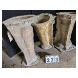 Assorted Pedestal Concrete Fiberglass Forms