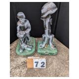 2 Military Concrete Statues