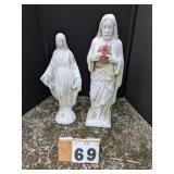 2 Religious Concrete Statues