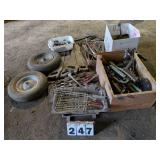 Lg. Qty. Hand Tools, Wheelbarrow Tires, Wrenches