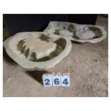 2 Fiberglass Spill Rock Forms