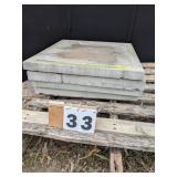 4-24"x24" Concrete Patio Blocks
