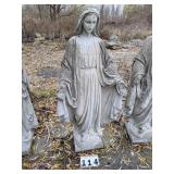 Virgin Mary Concrete Statue