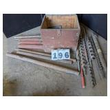 Assorted Long Drill Bits & Rod