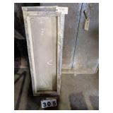 3 Fiberglass 12"x39" & Top Concrete Forms