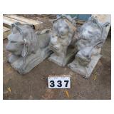 3 Aluminum Lion Concrete Forms