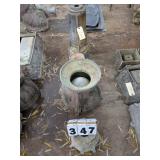 3 Cast Aluminum Planters, Pedestal Concrete Forms