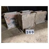 4 Bench Pedestal Fiberglass Forms