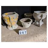 4 Cast Aluminum Planter Concrete Forms