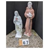 2 Religious Concrete Statues