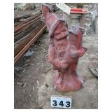 Cast Aluminum Elf w/ Fish Concrete Form